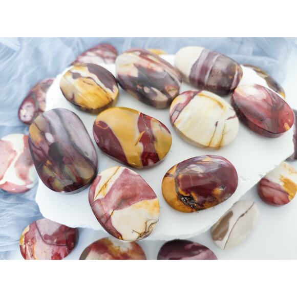 You Pick Mookaite Palm Stones Mercury Retrograde - Picture 2 of 10